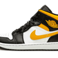 Jordan 1 Mid White Pollen Black (GS)