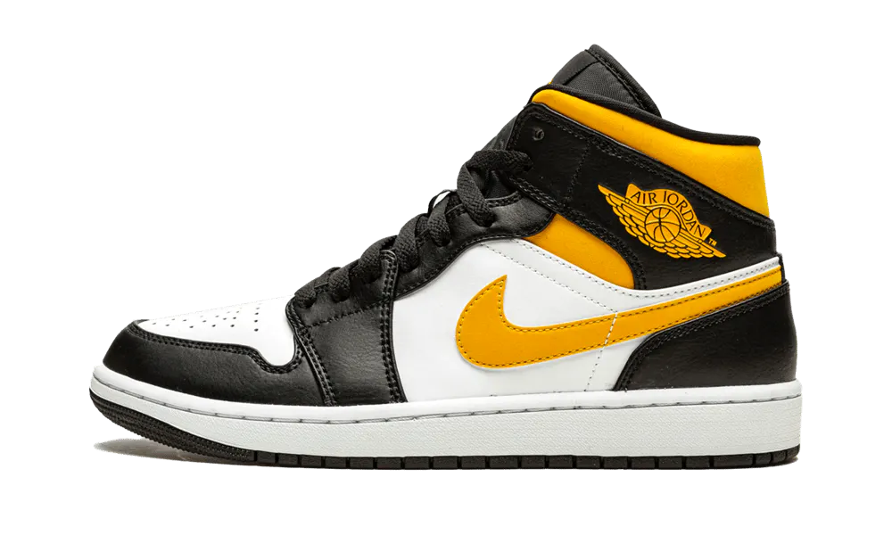 Jordan 1 Mid White Pollen Black (GS)