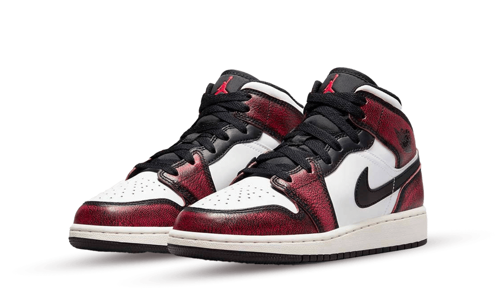 Jordan 1 Mid Wear-Away Chicago