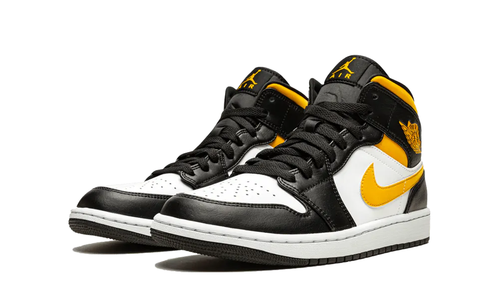 Jordan 1 Mid White Pollen Black (GS)