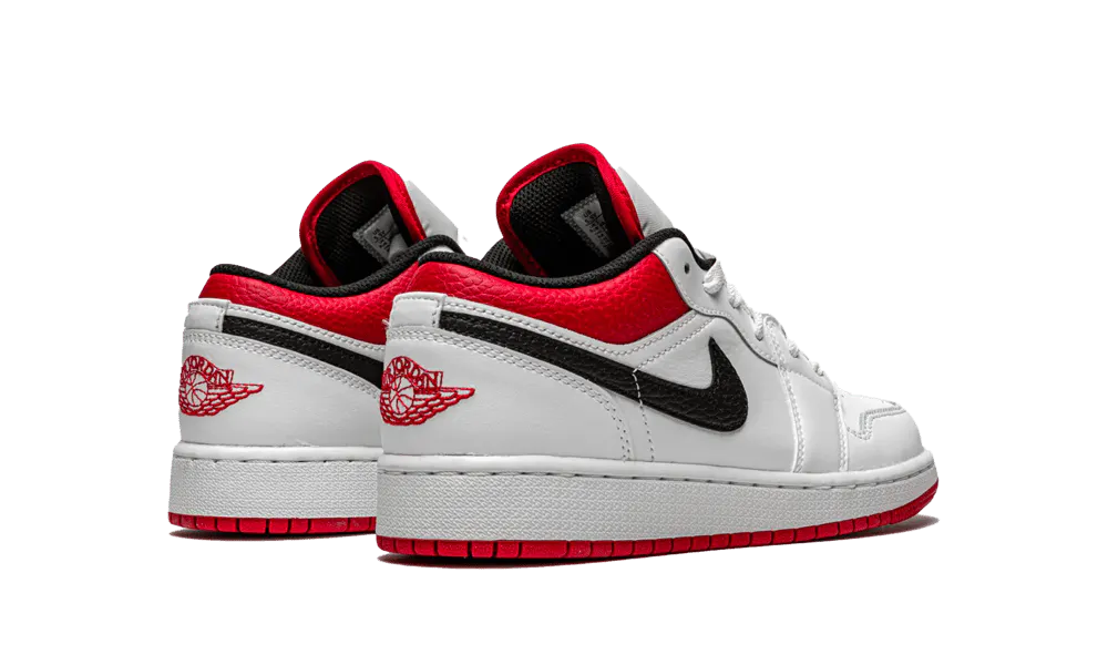 Jordan 1 Low White University Red Black