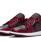 Jordan 1 Low Black Dark Beetroot (Women's)