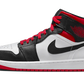 Jordan 1 Mid Gym Red Black Toe