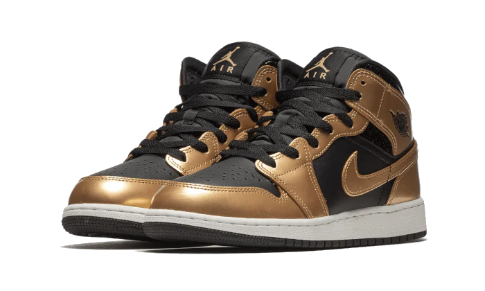 Jordan 1 Mid Metallic Gold