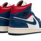 Jordan 1 Mid French Blue Gym Red (Women's)