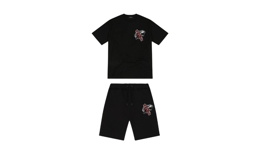 Trapstar TSL Shooters Print Shorts Set Black