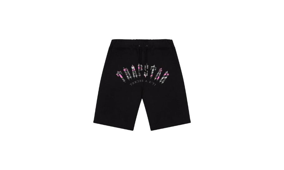 Trapstar Irongate Camo Shorts Black/Pink