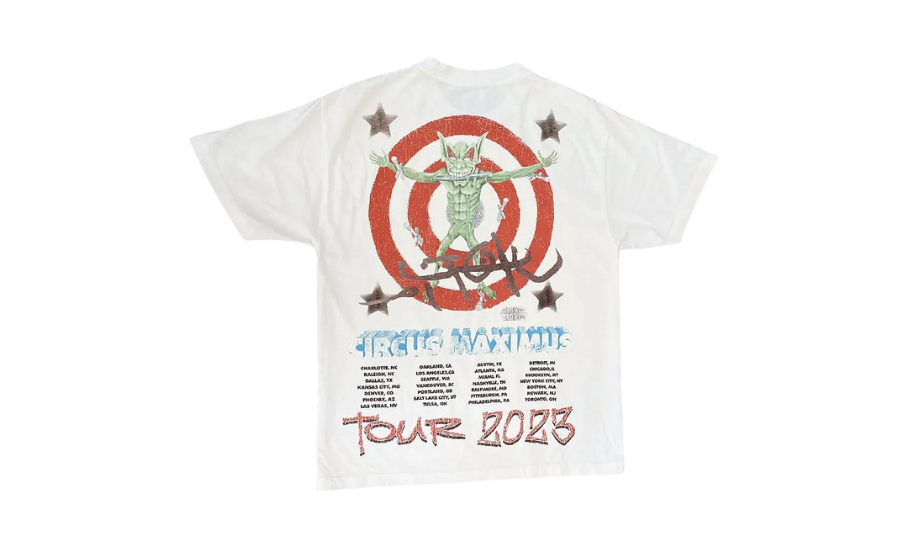 Travis Scott Utopia Circus Maximus 2023 Tour III Tee White