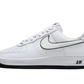 Nike Air Force 1 '07 Low White Black Outline Swoosh