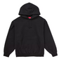 Supreme Satin Applique Hooded Sweatshirt (FW24) Black