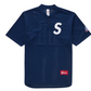 Supreme S Logo Baseball Henley Navy