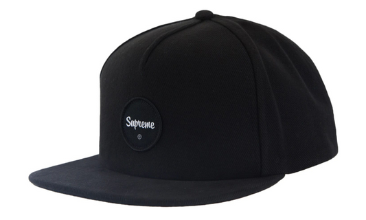 Supreme Twill Patch 5-Panel Black