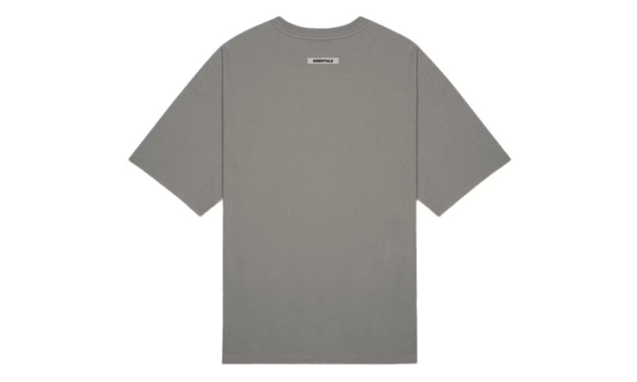 Fear of God Essentials Boxy T-Shirt Applique Logo Gray Flannel/Charcoal