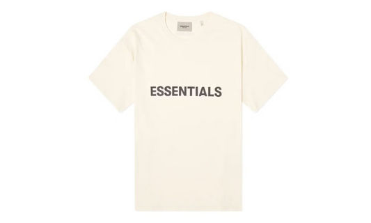 Fear of God Essentials Boxy T-Shirt Applique Logo Butter Cream