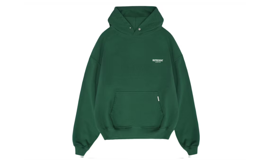 Represent Owner's Club Hoodie Racing Green/White