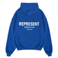 Represent Owner Club Hoodie Cobalt Blue/White