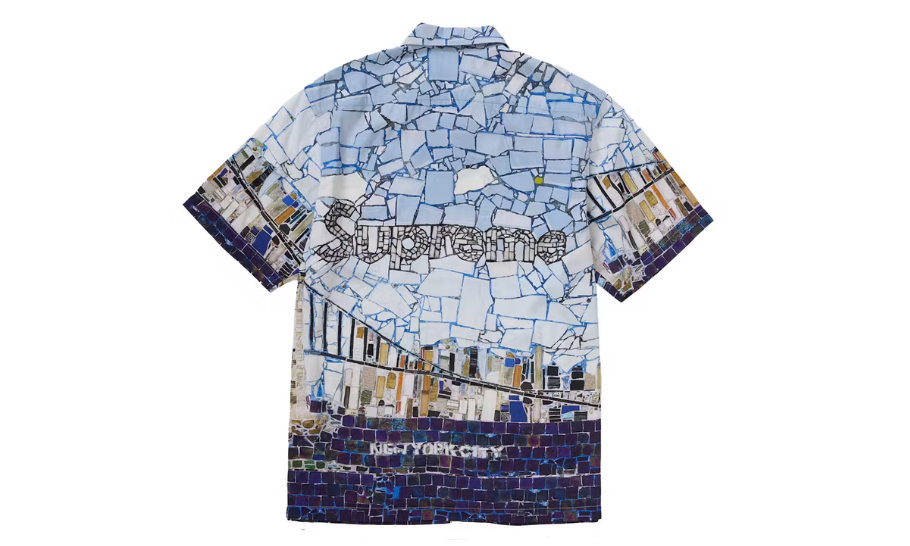 Supreme Mosaic S/S Shirt Multicolor