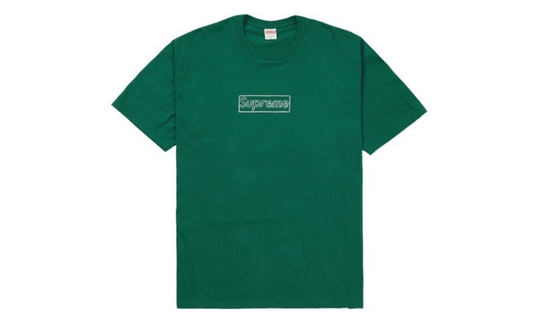 Supreme KAWS Chalk Logo Tee Light Pine