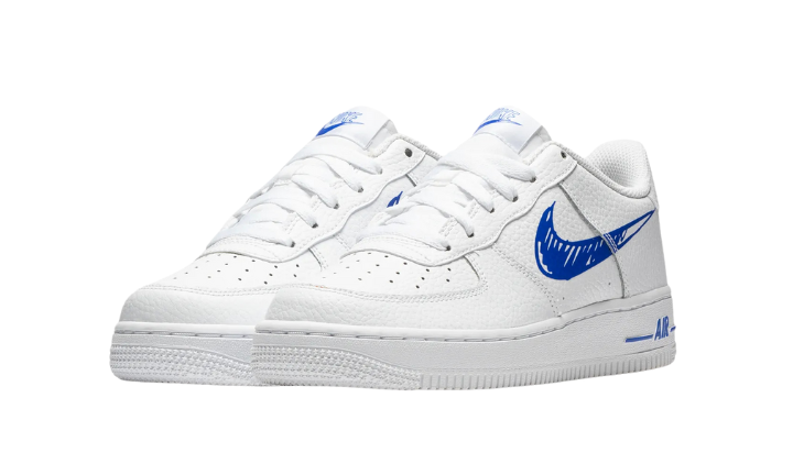 Nike Air Force 1 Low Sketch White Royal (GS)