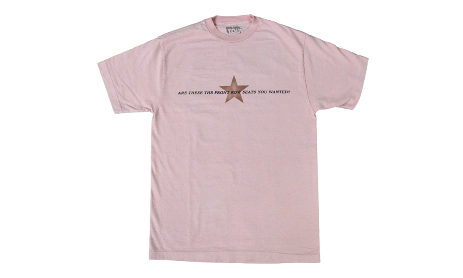 Travis Scott Utopia Circus Maximus Pink Star Tee Pink