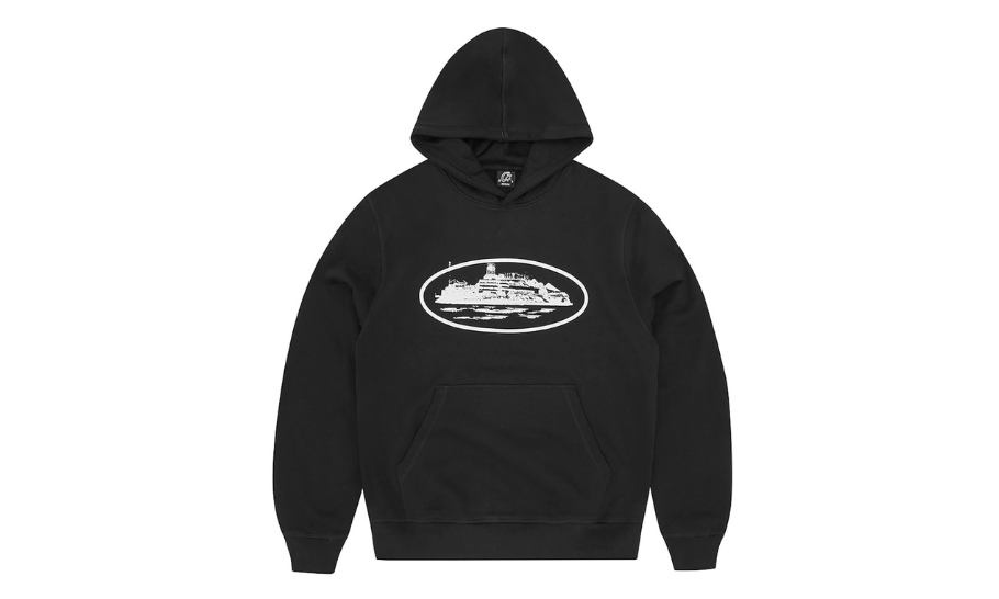 Corteiz Alcatraz Hoodie Black