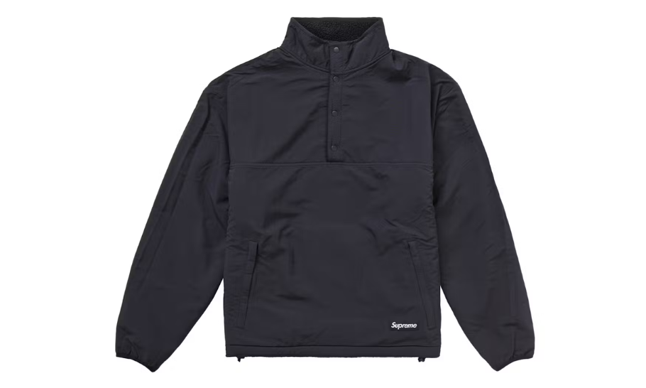 Supreme Polartec Shearling Reversible Pullover (FW24) Black