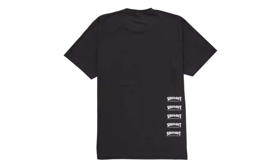 Supreme Thrasher Back Tail Tee Black