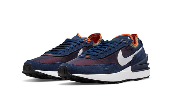 Nike Waffle One Midnight Navy Orange Melon Tint