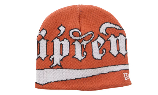 Supreme New Era Accent Beanie Orange