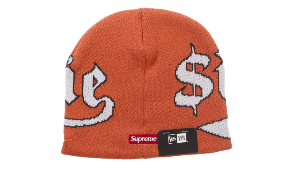 Supreme New Era Accent Beanie Orange