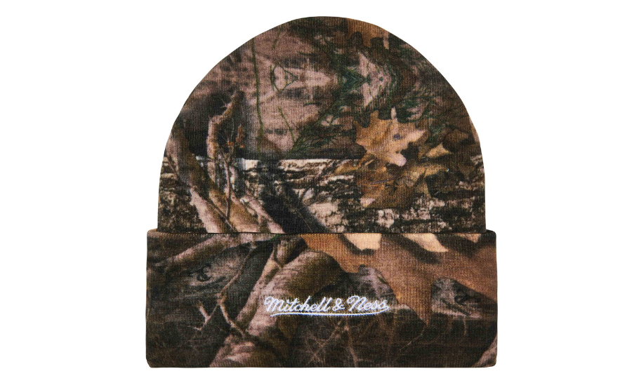 Supreme Mitchell & Ness NCAA Beanie Woodland Camo