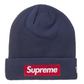 Supreme New Era Box Logo Beanie (FW24) Navy