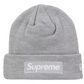 Supreme New Era Box Logo Beanie (FW24) Heather Grey