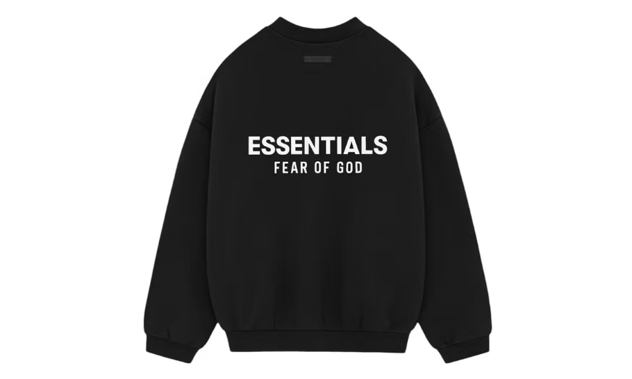 Fear of God Essentials Fleece Crewneck (FW24) Black