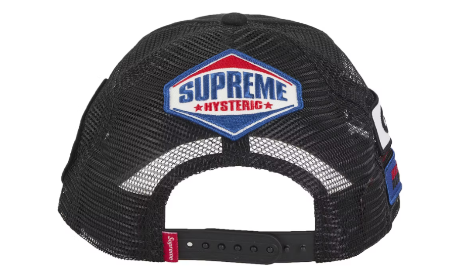 Supreme Hysteric Glamour Vanson Leather Mesh Back 6-Panel Black