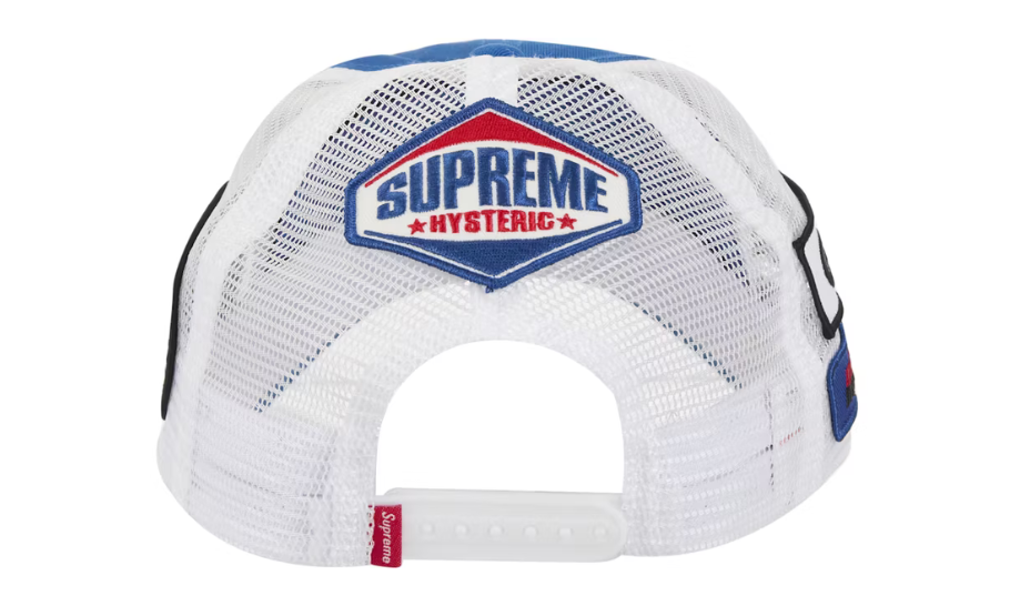 Supreme Hysteric Glamour Vanson Leather Mesh Back 6-Panel Blue