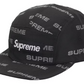 Supreme Reflective Jacquard Camp Cap Black