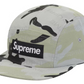 Supreme Reflective Jacquard Camp Cap Arctic Woodland Camo