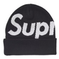 Supreme Big Logo Beanie (FW24) Black