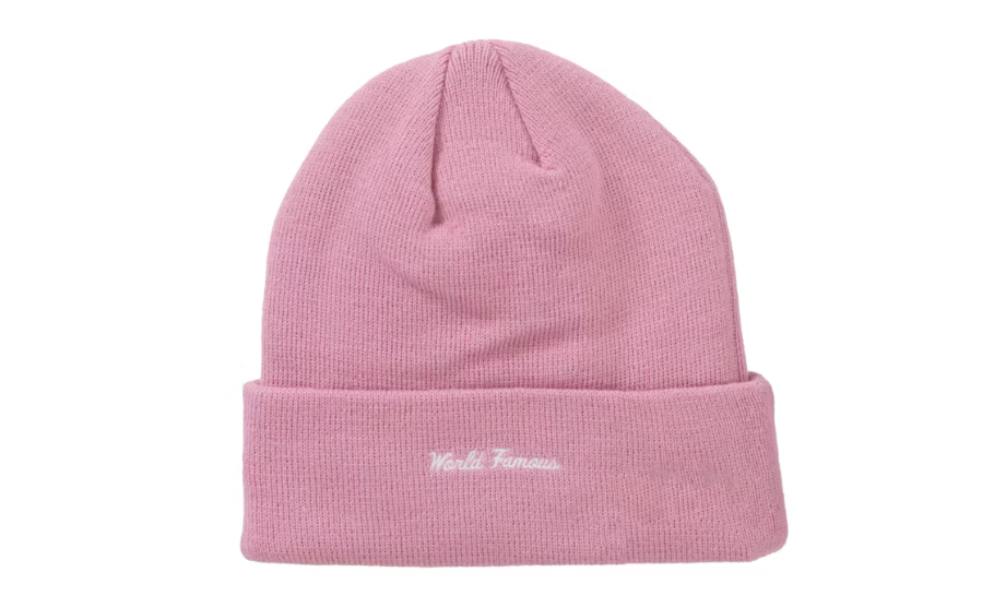 Supreme New Era Box Logo Beanie (FW24) Dusty Pink