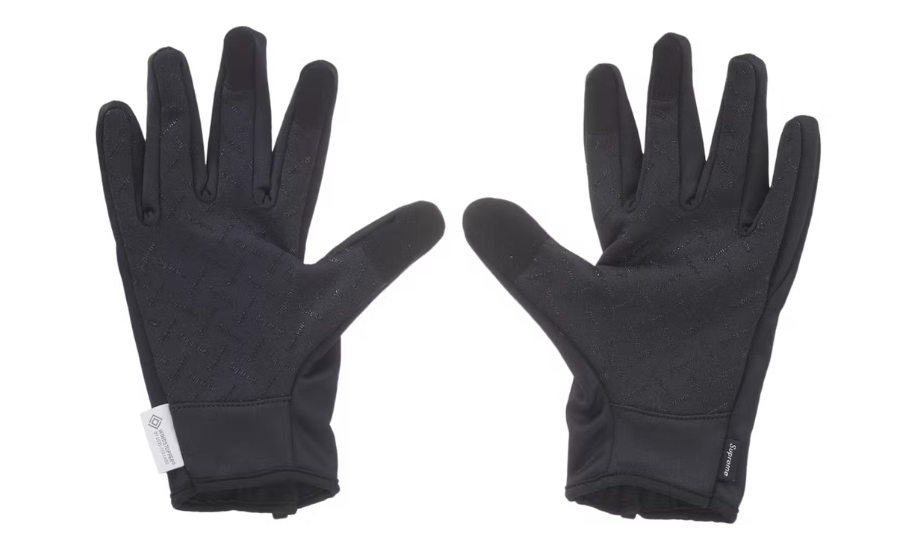 Supreme WINDSTOPPER Zip Gloves Black