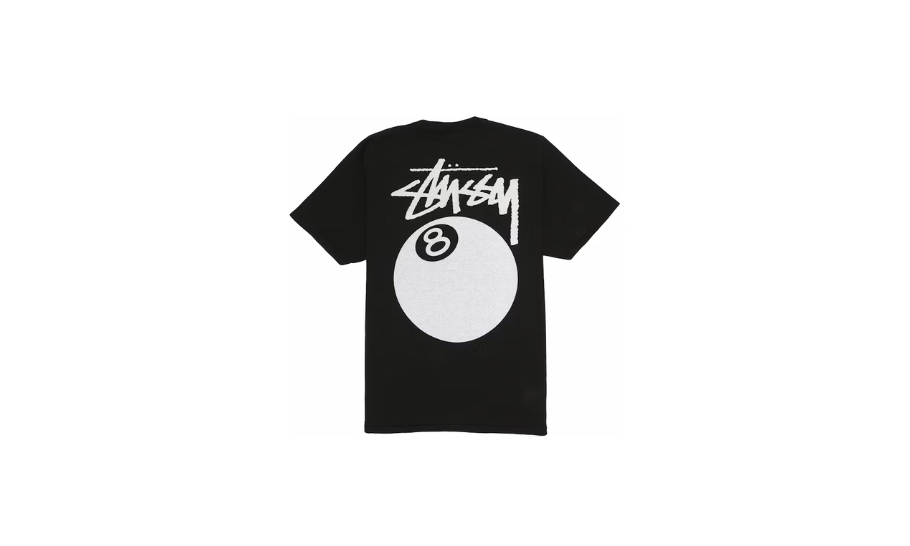 Stussy 8 Ball Pigment Dyed Tee Black