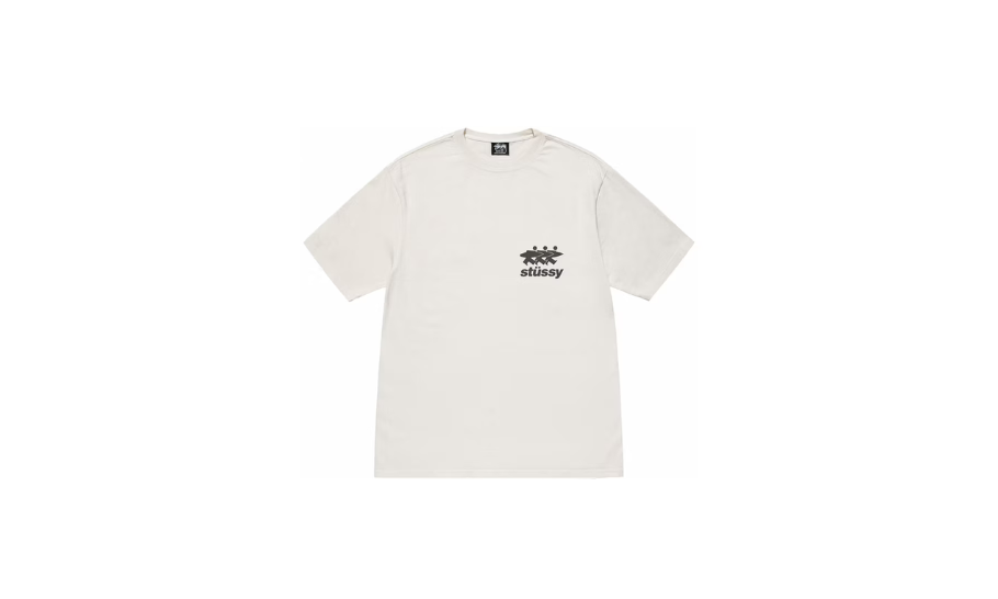 Stussy Surfwalk Pigment Dyed Tee Natural