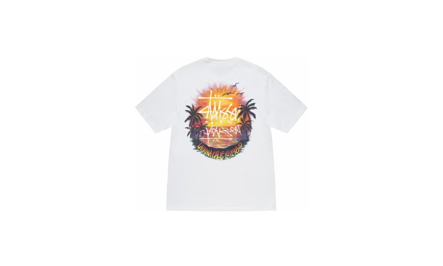 Stussy Sunset Tee White