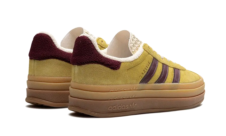 adidas Gazelle Bold Almost Yellow Maroon (Women's)