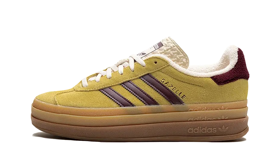 adidas Gazelle Bold Almost Yellow Maroon (Women's)