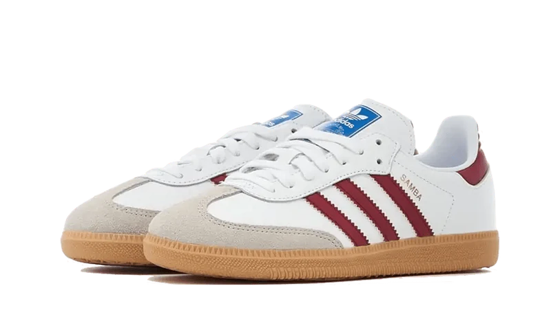 adidas Samba OG White Burgundy Gum