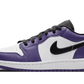 Jordan 1 Low Court Purple White