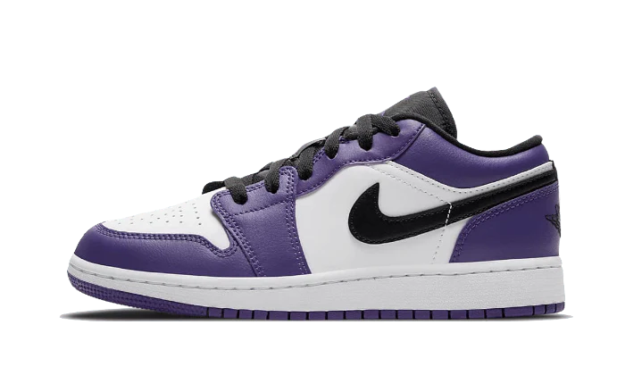 Jordan 1 Low Court Purple White