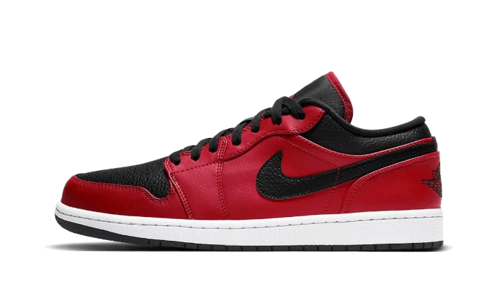 Jordan 1 Low Reverse Bred Pebbled Swoosh